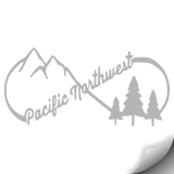 PNW Infinity Decal, Grey - MCE Apparel