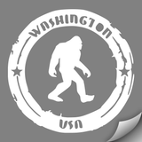 Sasquatch Search Team Decal, White - MCE Apparel