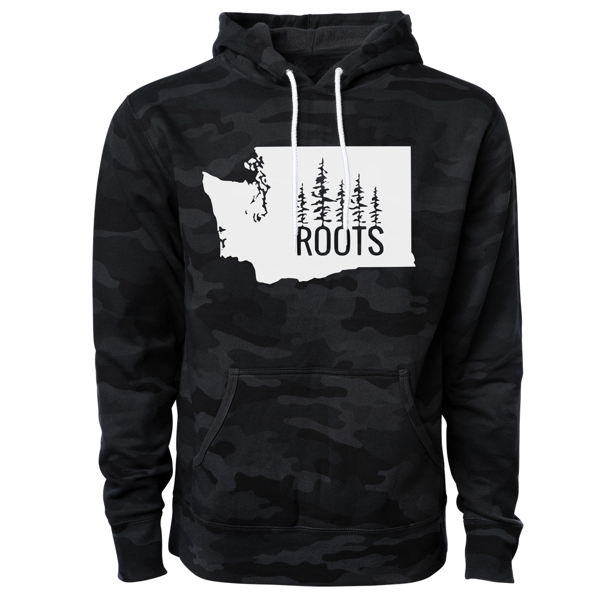 Washington Roots Hoodie Black Camo MCE Apparel