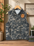 Camo Luxe Denim Vest