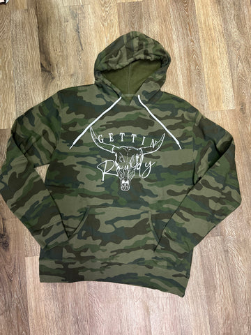 “Ya’ll Gettin’ Rowdy” Camo Hoodie