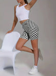 It’s in the Checkerboard! Biker Shorts