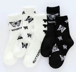 Butterfly Collection Crew Socks