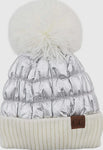 Cozy Pom Puffer Beanie