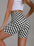 It’s in the Checkerboard! Biker Shorts