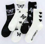 Butterfly Collection Crew Socks