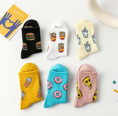 Fast Food Collection Crew Socks