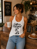 Caffeine Cowgirl Club Racerback Tank