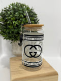PLASTIC LIBBY 16oz. W/straw charm
