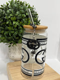 PLASTIC LIBBY 16oz. W/straw charm