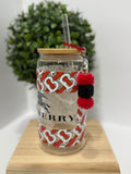 PLASTIC LIBBY 16oz. W/straw charm