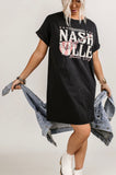 “Nashville” Trendy Tshirt Dress