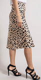 Ms. Cowprint Midi Skirt