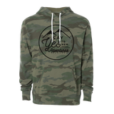 Adventure Seeker Unisex Camo Hoodie, Black - MCE Apparel