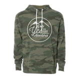 Adventure Seeker Unisex Camo Hoodie, White - MCE Apparel