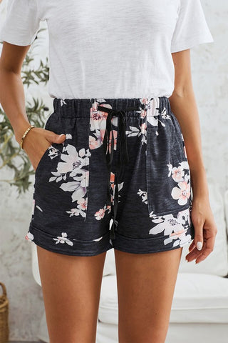 Floral Linen Shorts