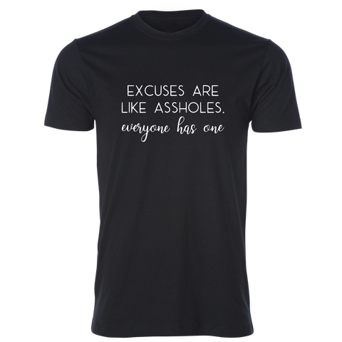 Excuses Tee, Black - Karter Collection x MCE Apparel