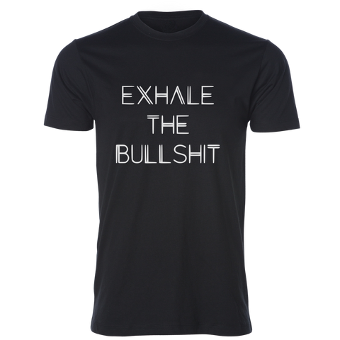 Exhale the Bullshit Tee, Black - Karter Collection x MCE Apparel