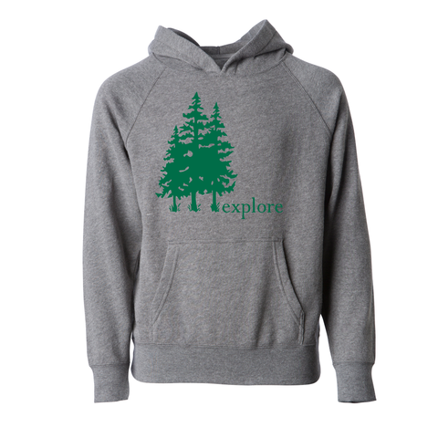 Forest Explorer Hoodie, Nickel - MCE Apparel KIDS!