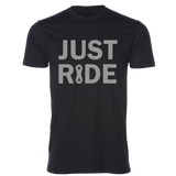 Just Ride Unisex Tee, Black/Grey - MCE Apparel