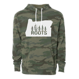 Oregon Roots Hoodie, Unisex - Army Camo - MCE Apparel