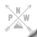 PNW Compass Decal, Grey - MCE Apparel