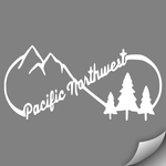 PNW Infinity Decal, White - MCE Apparel