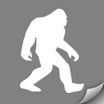 Sasquatch Decal, White - MCE Apparel