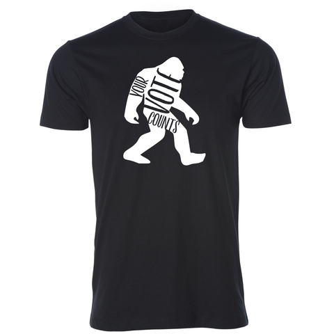 Sasquatch Voter Black Tee