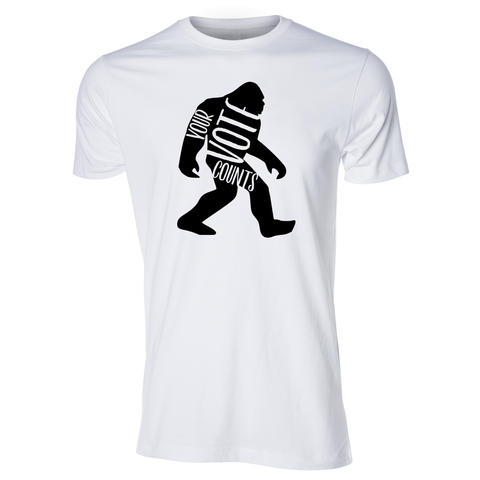 Sasquatch Voter White Tee