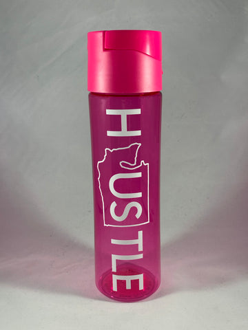 WA Hustle Water Bottle, Pink - MCE Apparel