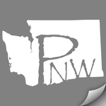 Washington PNW Decal, White - MCE Apparel