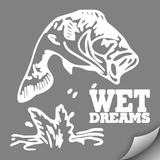 Wet Dreams Decal, White - MCE Apparel