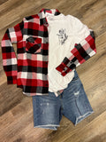 Denim Raw Hem Dark-wash