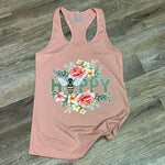 Bee Happy Floral Tank