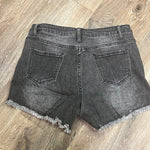 Ripped Denim Frayed Shorts