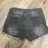 Ripped Denim Frayed Shorts