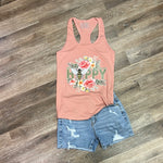 Bee Happy Floral Tank