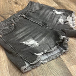 Ripped Denim Frayed Shorts
