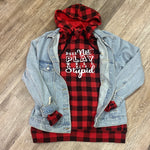Does Not Play Well Buffalo Plaid