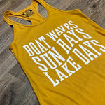 Boat Waves Racerback Tank