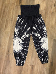 Black Boho Tye-Dye Pants