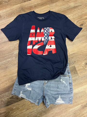 America & Stars T-shirt