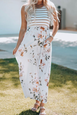 Floral Print Maxi Dress