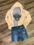 Denim Raw Hem Dark-wash