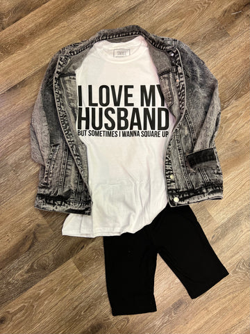 “Love My Husband, But…” T-shirt