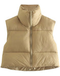 The Crop Puffer Vest